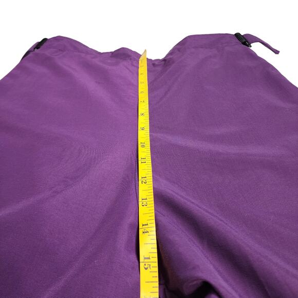 Lands End Womens Vintage Side Zip Snow Pants Size Large Purple Outerwear Nylon - Picture 12 of 14